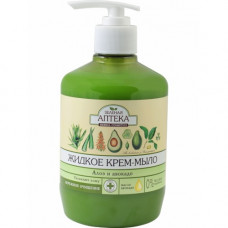 Зеленая Аптека Крем-мыло жидкое с алоэ и авокадо по 460мл с дозатором